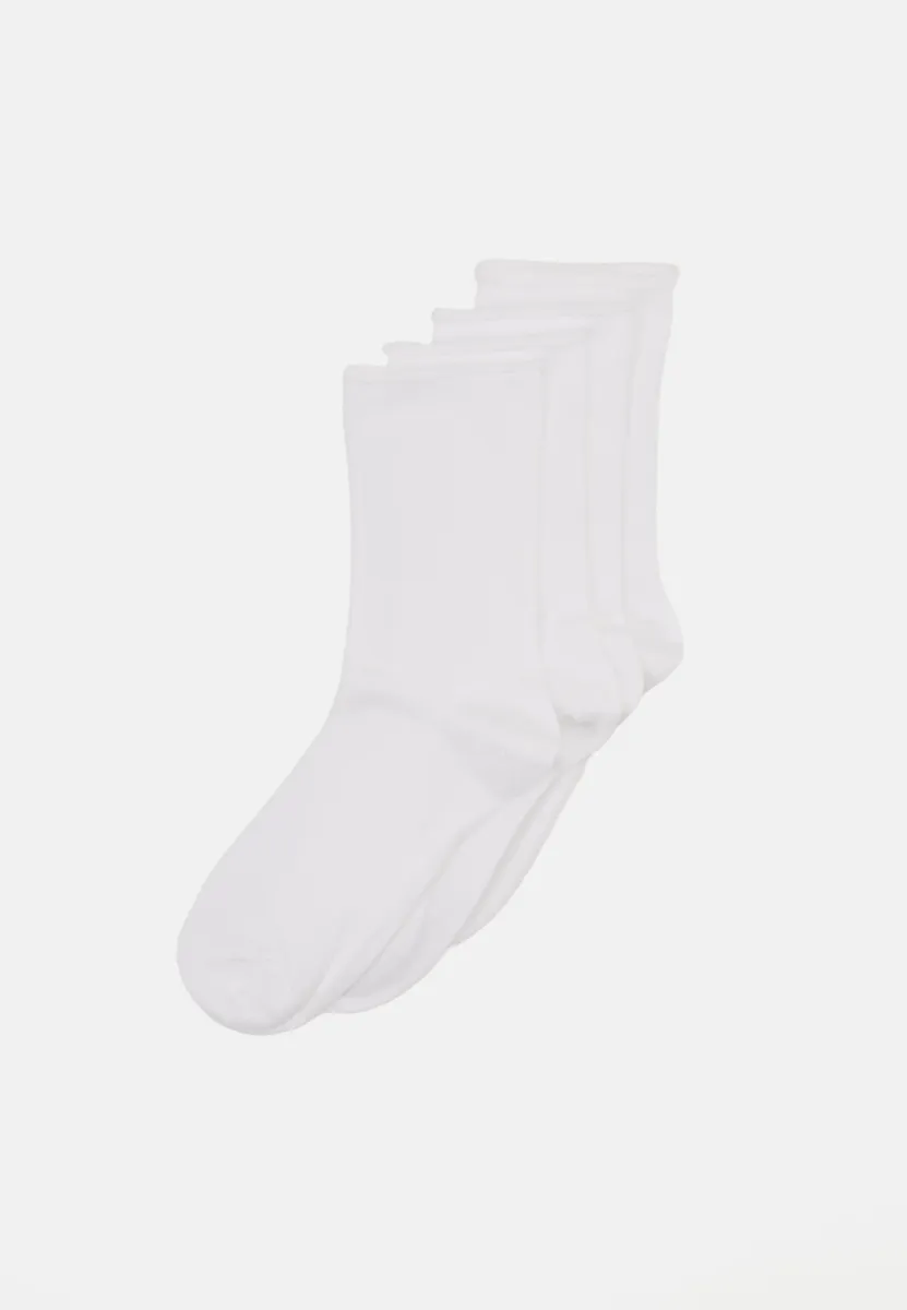 ROLL EDGE 4 PACK - Socken - white