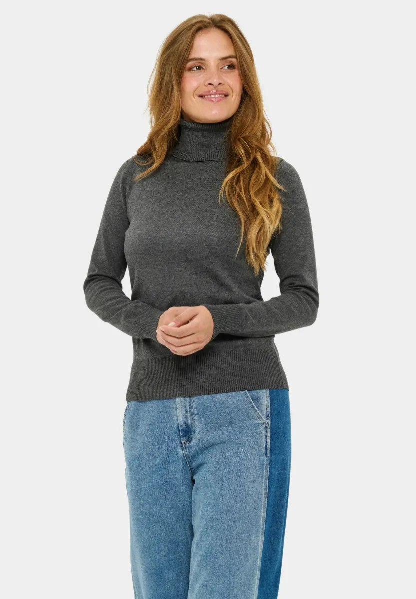 ROLL NECK - Strickpullover - grey iron melange
