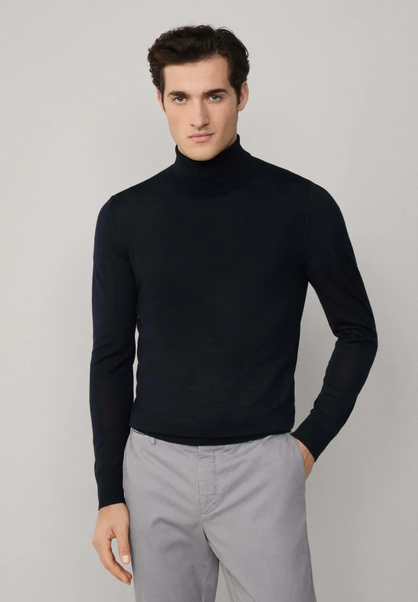 ROLL NECK - Strickpullover - midnight blue
