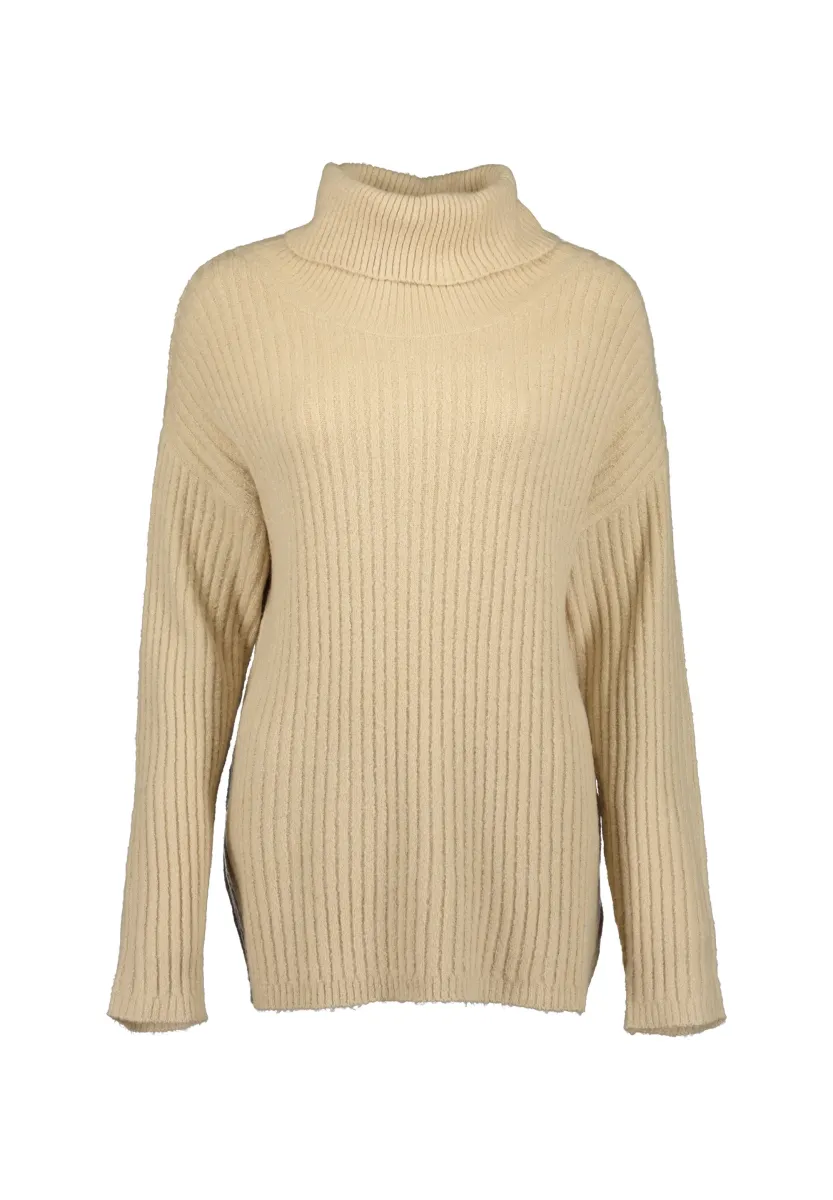 ROLLKRAGEN HOUR - Strickpullover - kitt