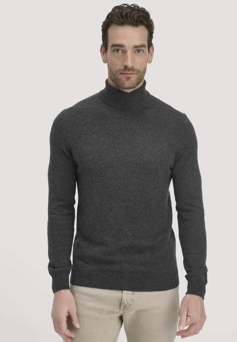 ROLLKRAGEN  - Strickpullover - anthrazit