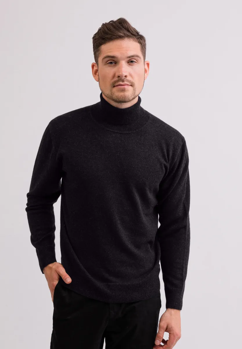 ROLLKRAGEN  - Strickpullover - dunkel anthrazit