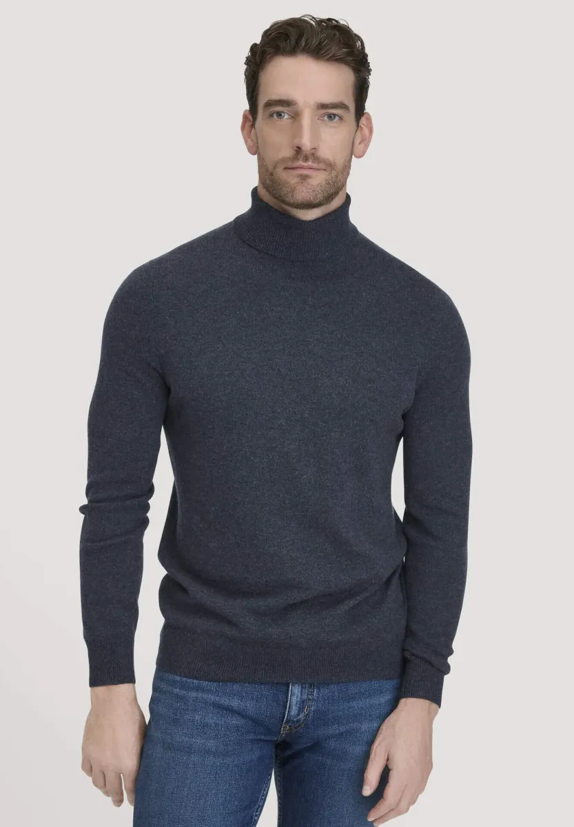 ROLLKRAGEN  - Strickpullover - dunkelblau