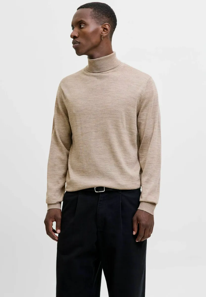 ROLLKRAGEN - Strickpullover - greige