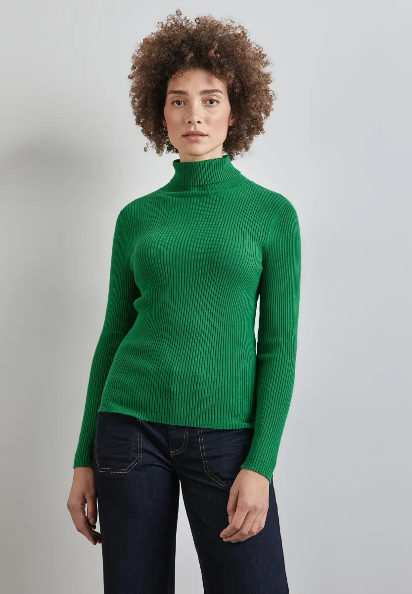ROLLKRAGEN - Strickpullover - grün