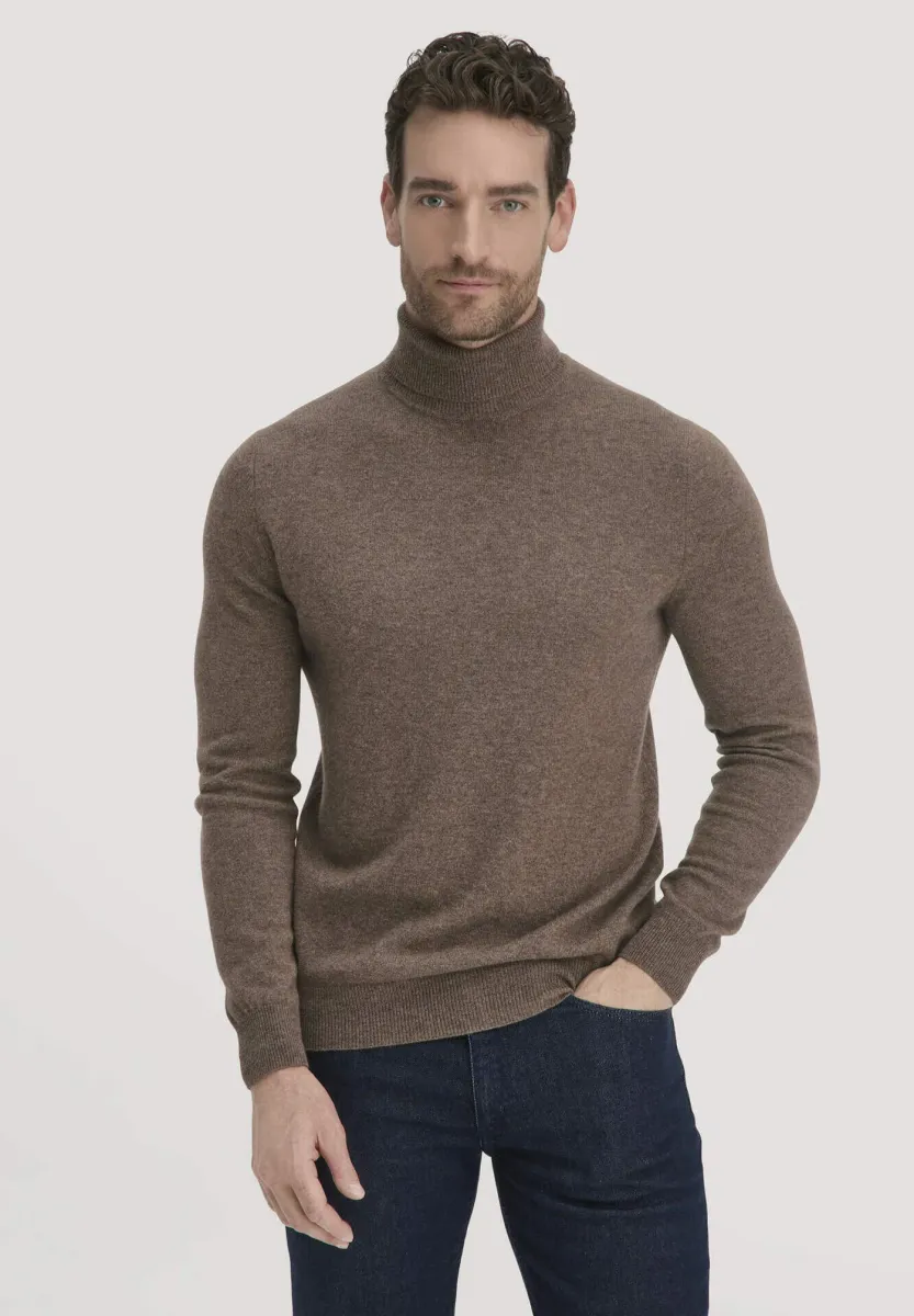 ROLLKRAGEN  - Strickpullover - sand