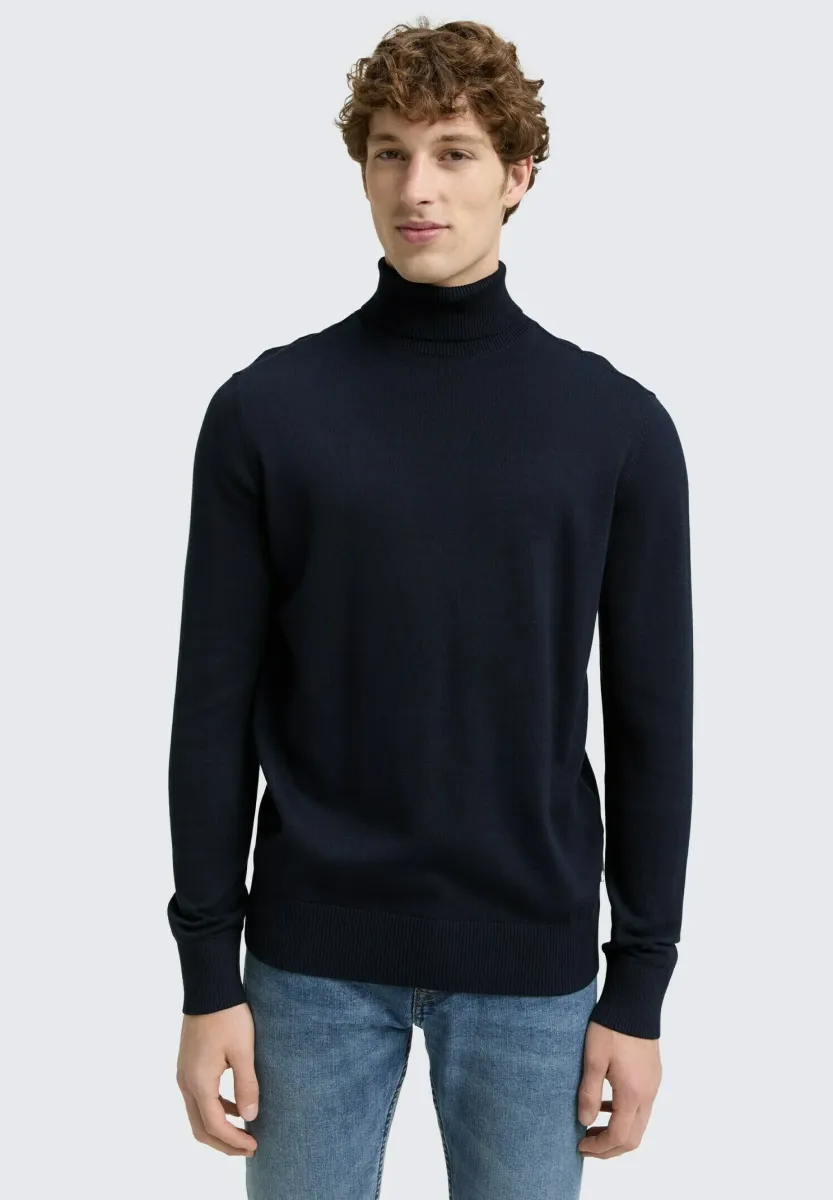 ROLLKRAGEN - Strickpullover - sky captain blue