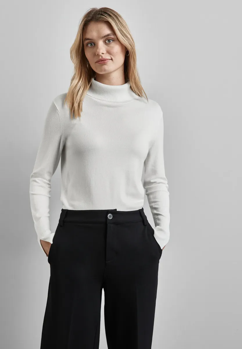 ROLLKRAGEN - Strickpullover - weiß