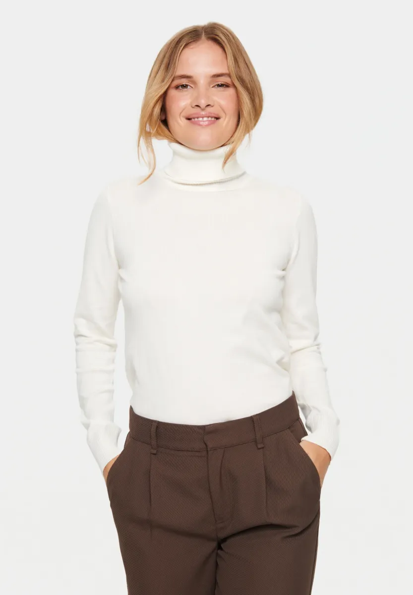 ROLLNECK - Strickpullover - ice