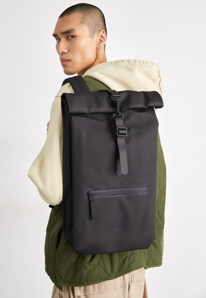 ROLLTOP UNISEX - Tagesrucksack - black
