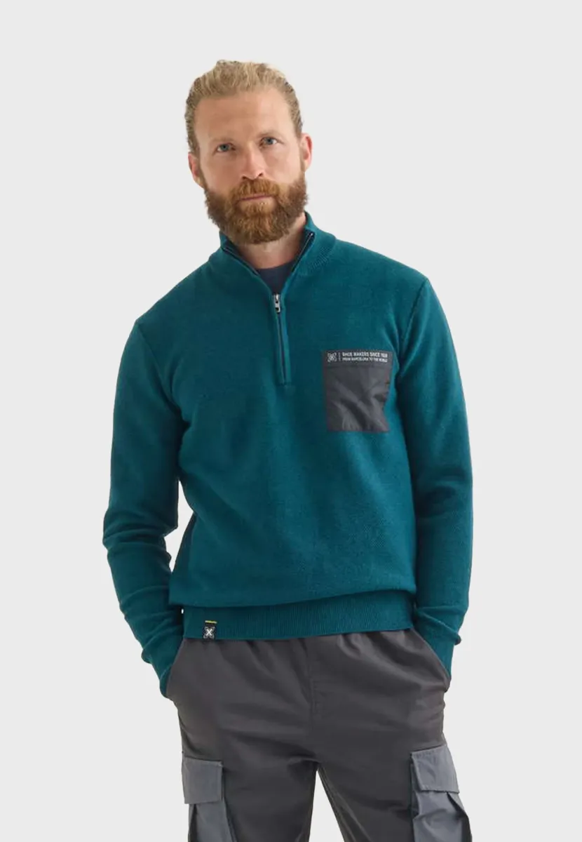 ROMA - Strickpullover - duck blue