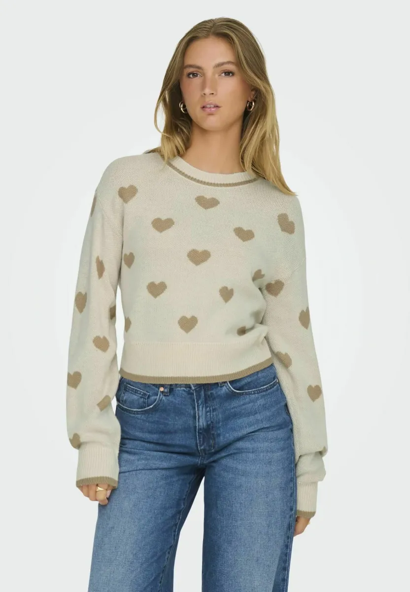 ROMANCE JACQ NOOS - Strickpullover - birch