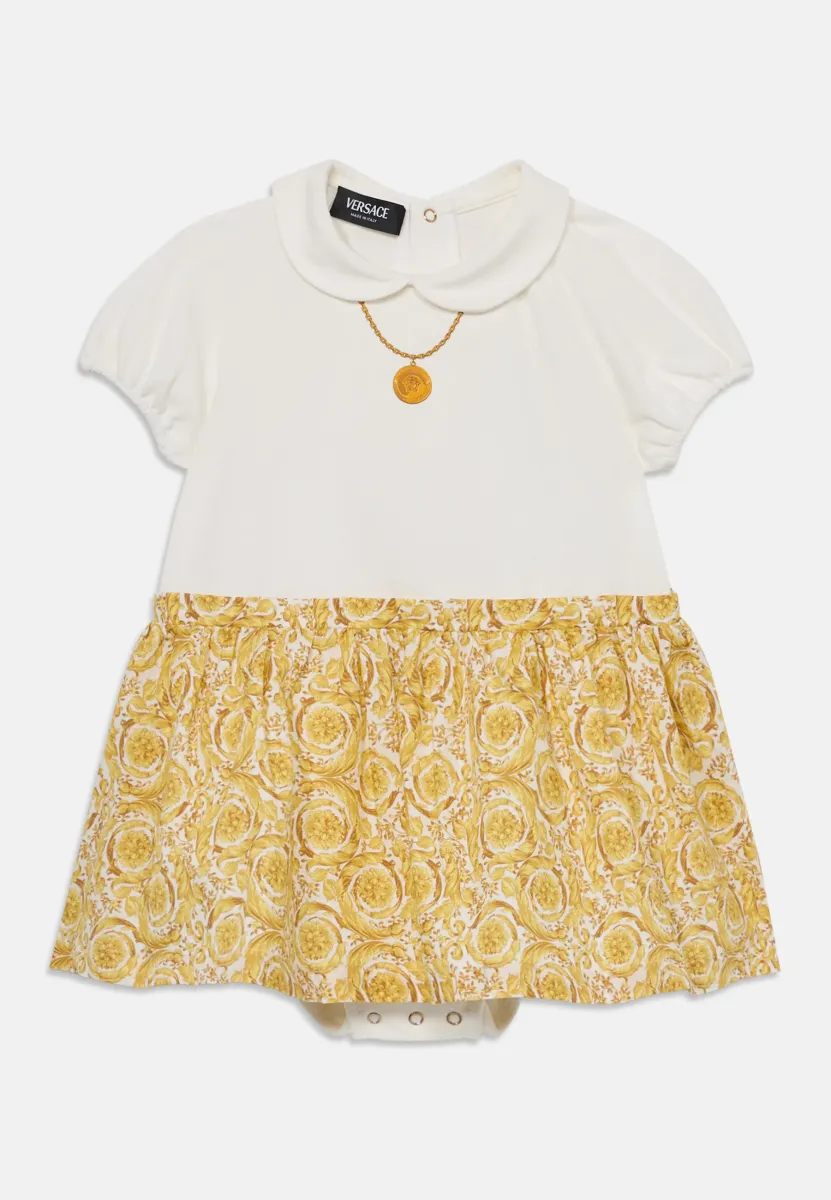 ROMPERS BAROCCO MEDUSA NECKLACE PRINT - Freizeitkleid - white/gold-coloured