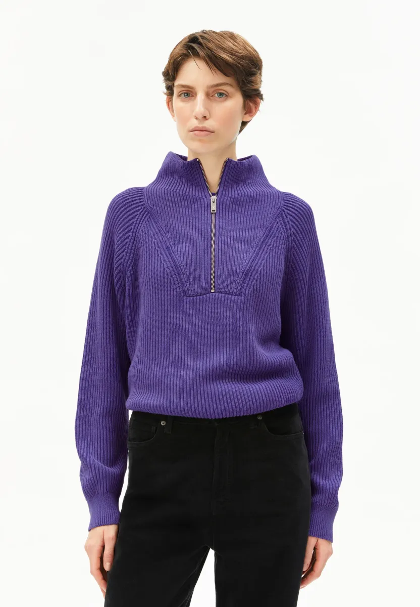 RONYIAAS DYE - Strickpullover - indigo lilac