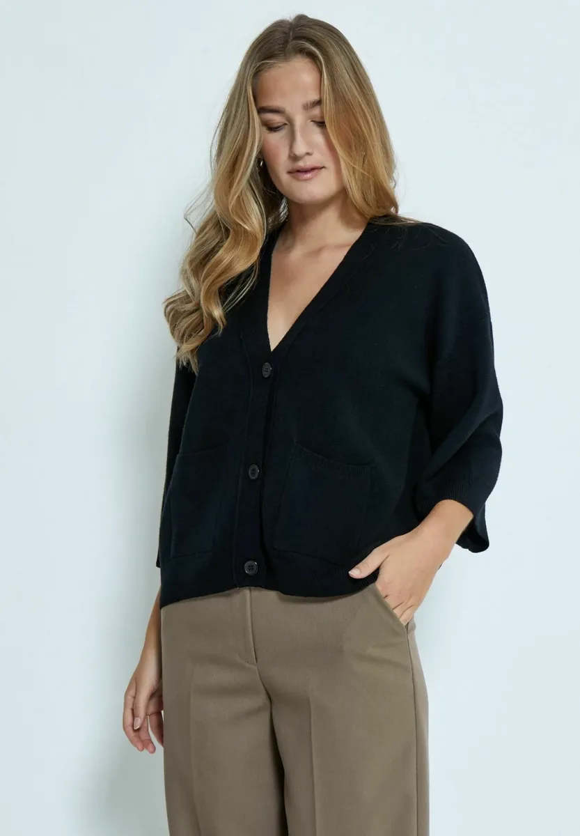 ROSALIA - Strickjacke - black