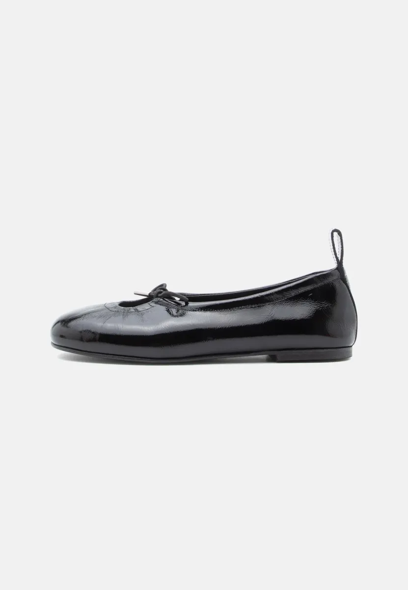 ROSALIND FLATS - Riemchenballerina - onix black