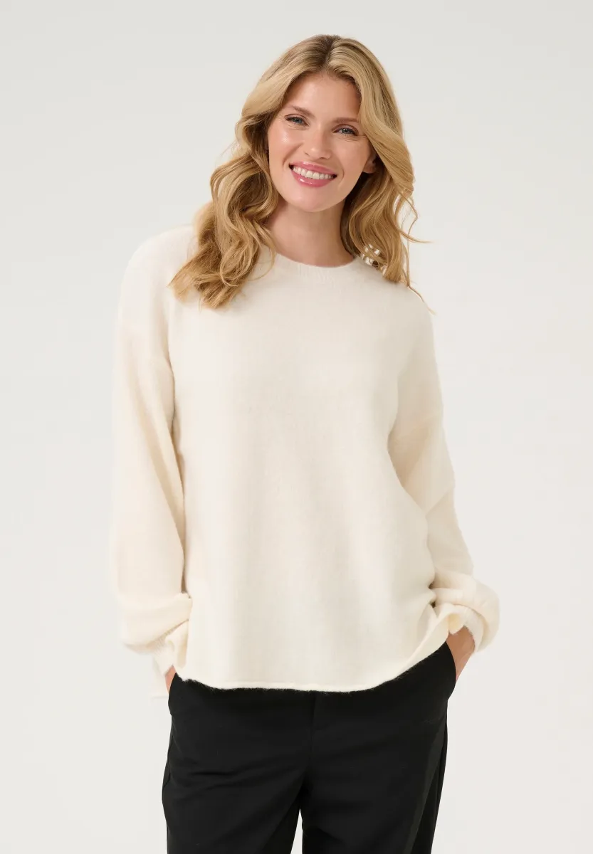 ROUND NECK - Strickpullover - chalk cc.