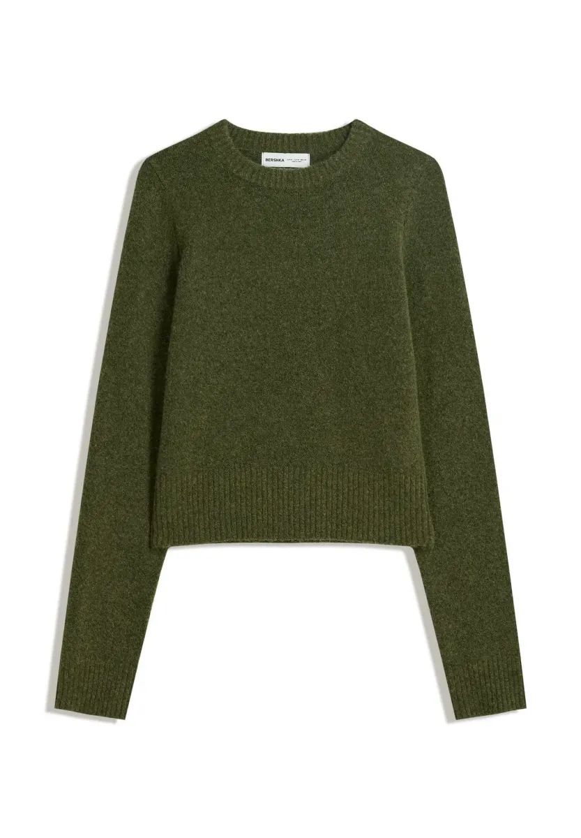 ROUND NECK - Strickpullover - evergreen
