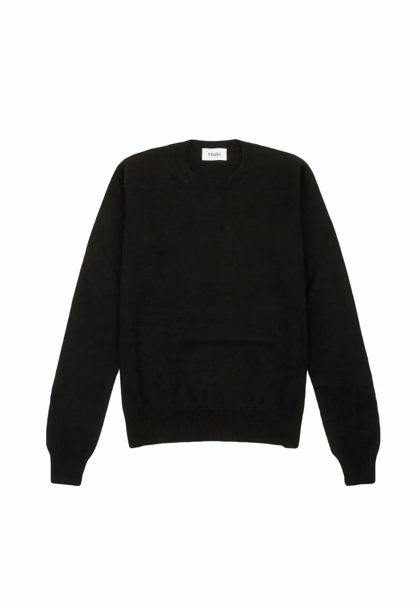 ROUNDNECK - Strickpullover - black