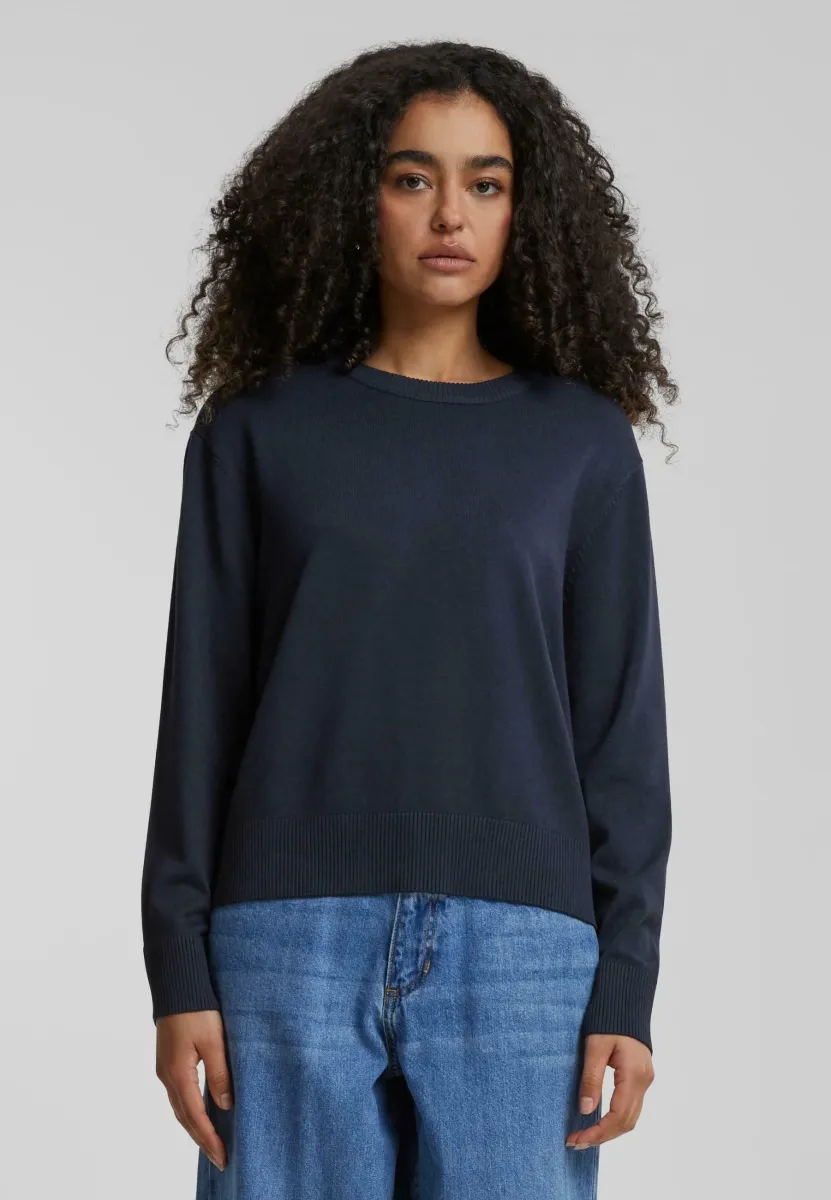 ROUNDNECK - Strickpullover - navy