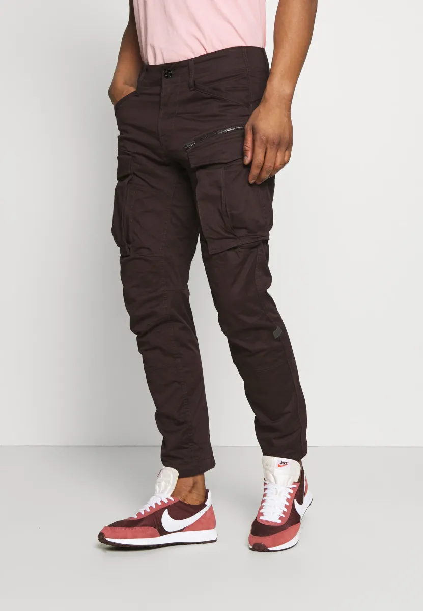 ROVIC ZIP TAPERED - Cargohose - deep brown
