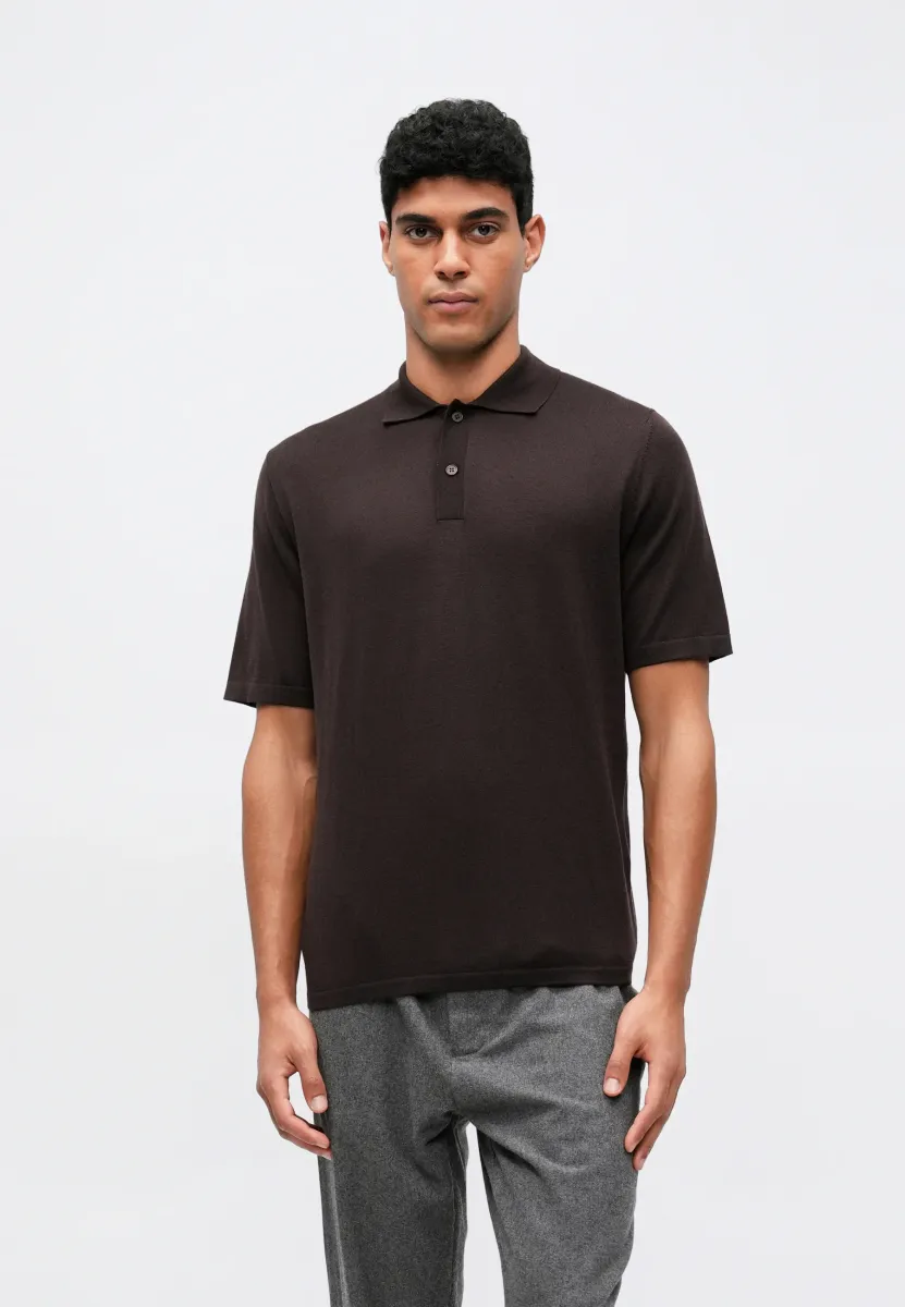 ROWAN - Poloshirt - black coffee
