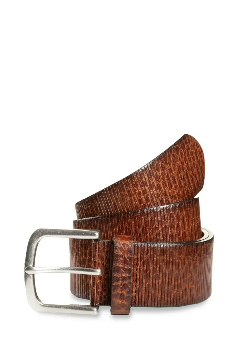 ROY MIT ABGERUNDETER DORNSCHLIESSE - Gürtel - cognac uni