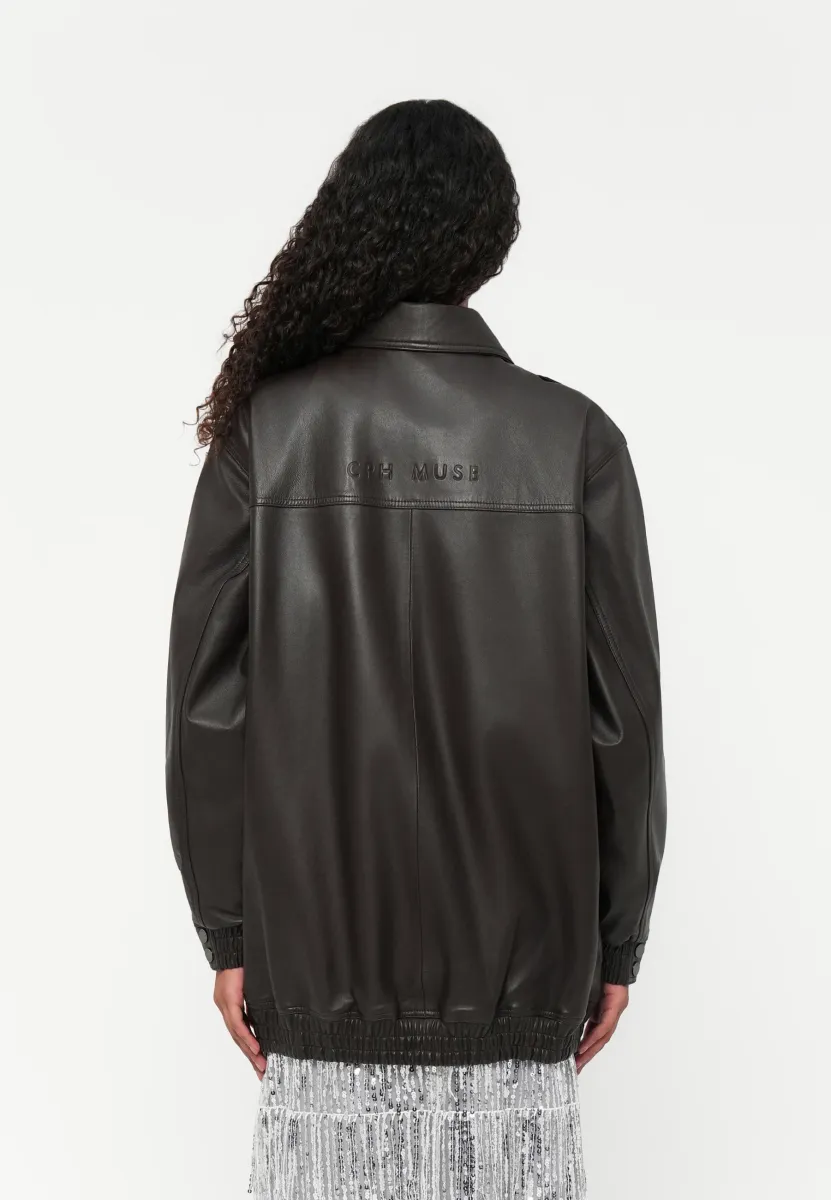ROYAL JACKET - Lederjacke - mole
