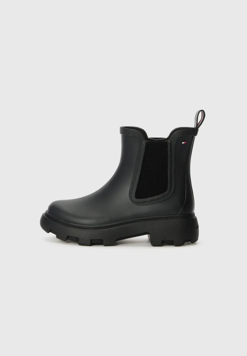 RUBBER FLAG CLEATED RAINBOOT - Gummistiefel - black