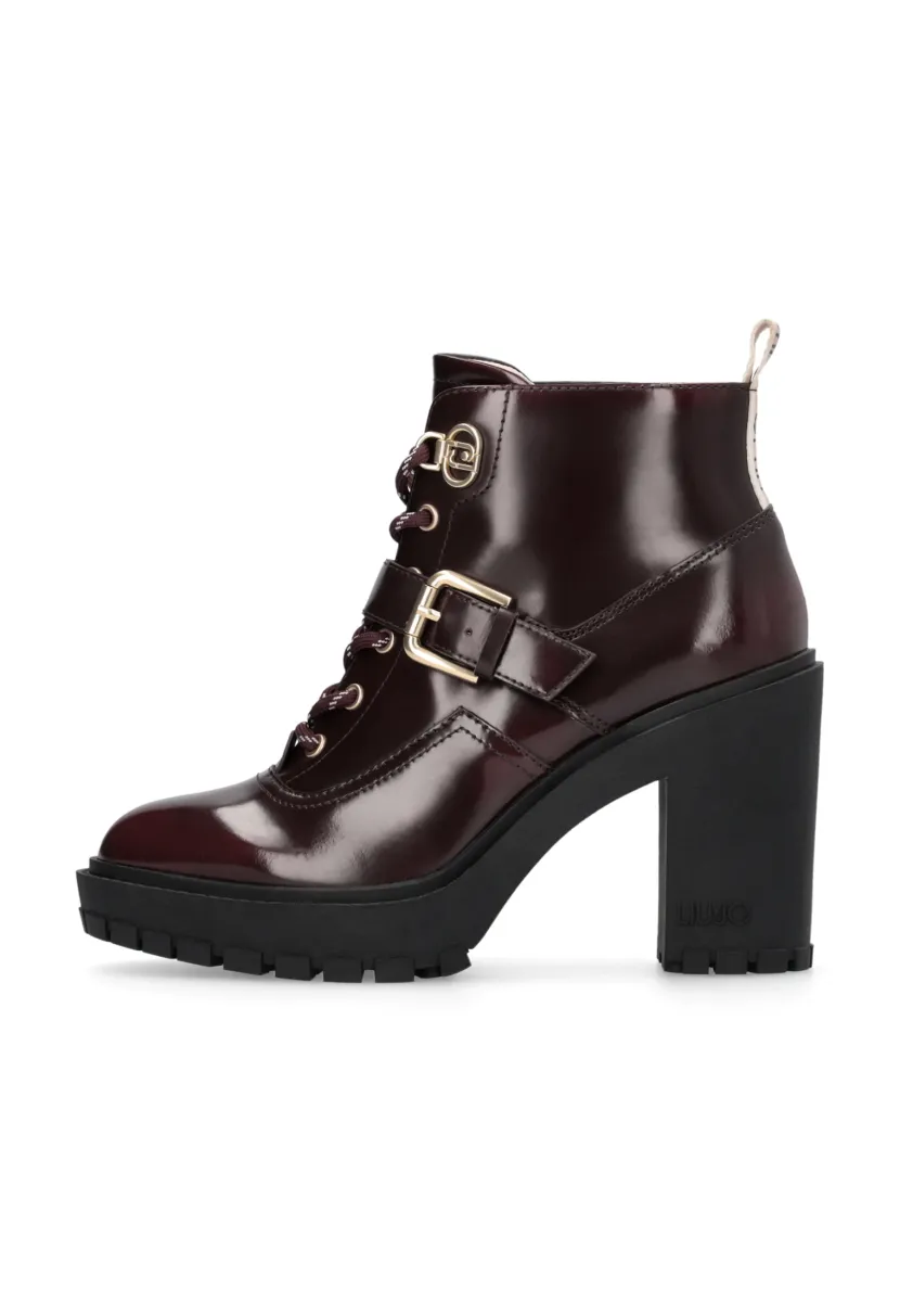 RUBY  - Schnürstiefelette - amarone