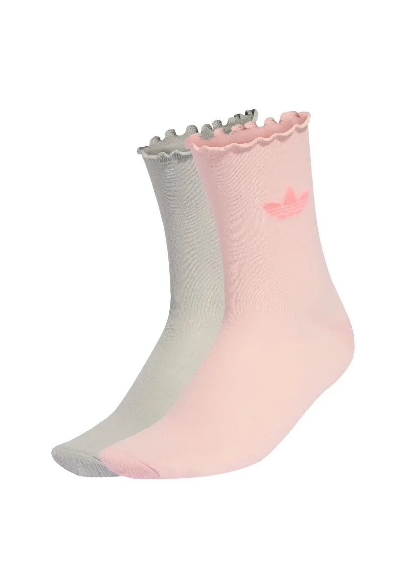 RUFFLE  2PACK - Socken - sandy pink   grey two