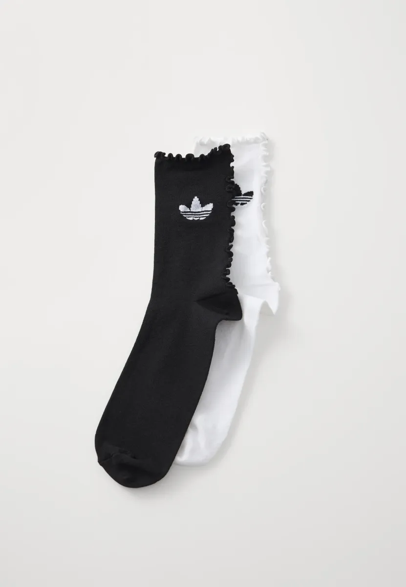 RUFFLE SOCK 2PACK - Socken - white/black