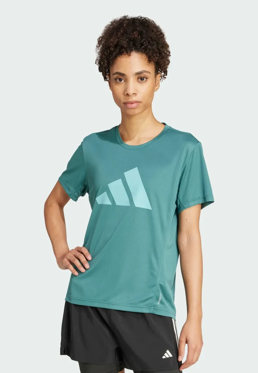 RUN IT TEE - T-Shirt print - preloved teal