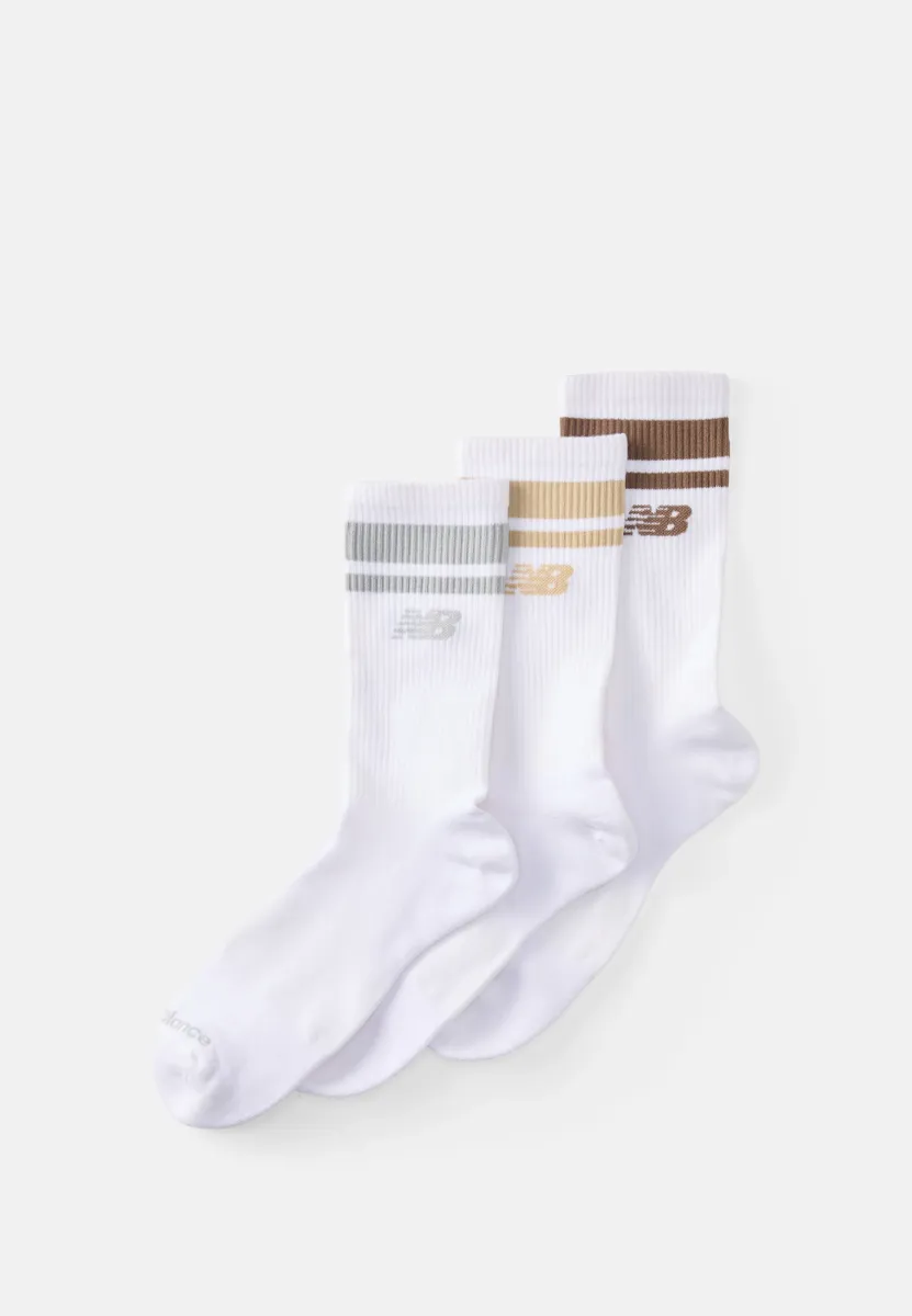 RUN MIDCALF UNISEX 3 PACK - Sportsocken - white grey/desert clay/earth shadow