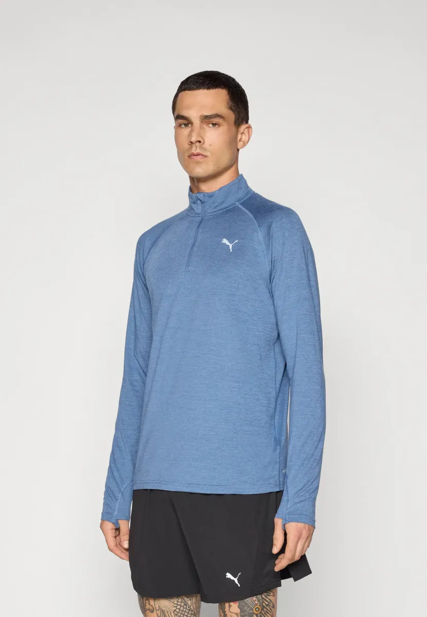 RUN VELOCITY CLOUDSPUN - Langarmshirt - dark indigo heather