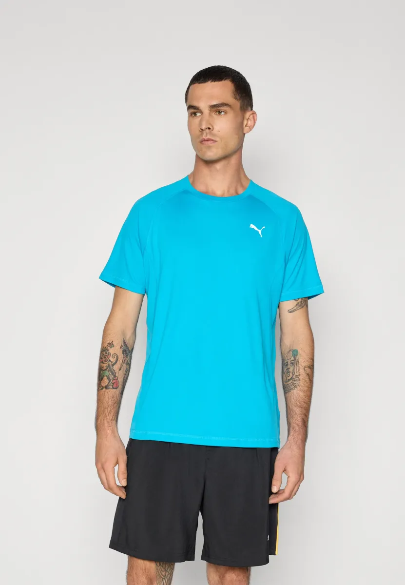 RUN VELOCITY TEE - Sport T-Shirt - speed blue