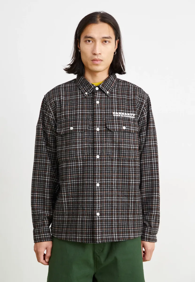 RUNAWAY MILLETT - Hemd - millett check, black / wax