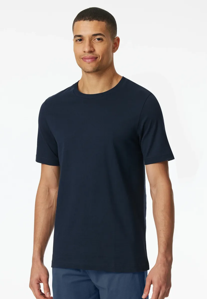 RUNDHALS - Nachtwäsche Shirt - nachtblau