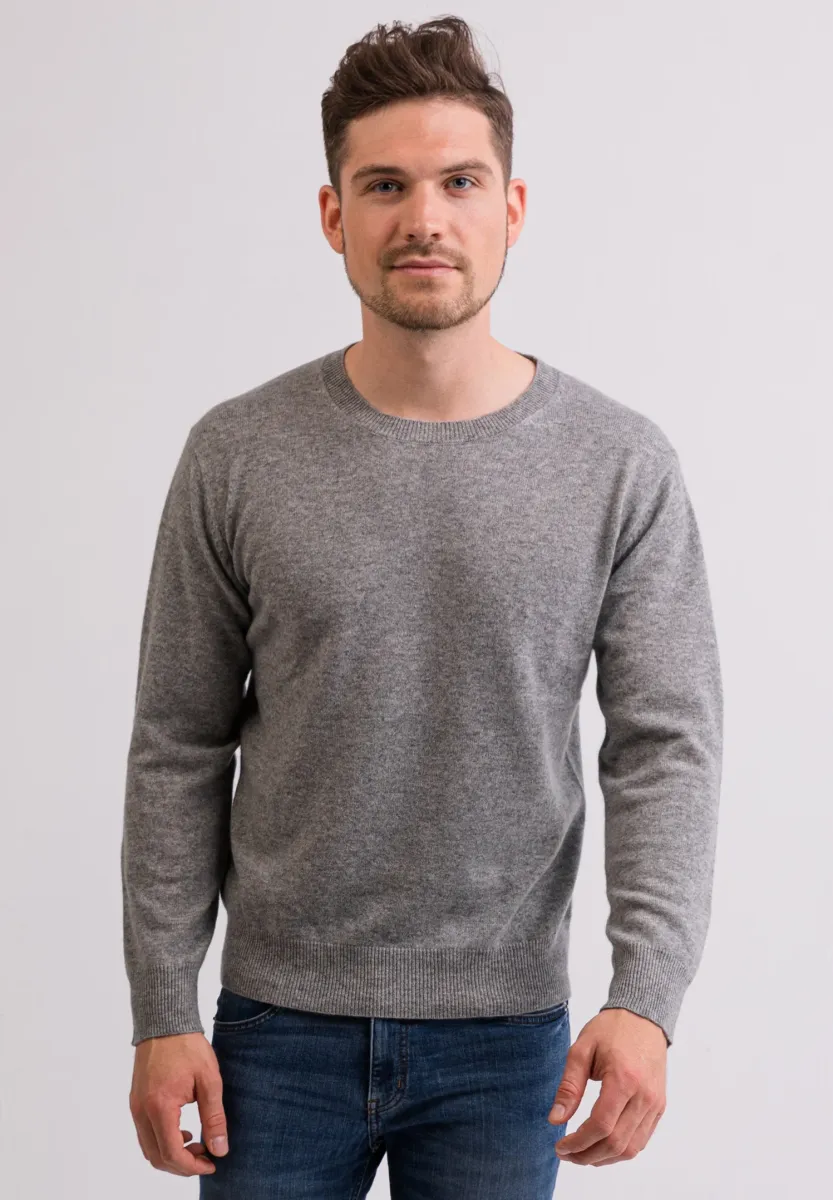 RUNDHALS  - Strickpullover - grau