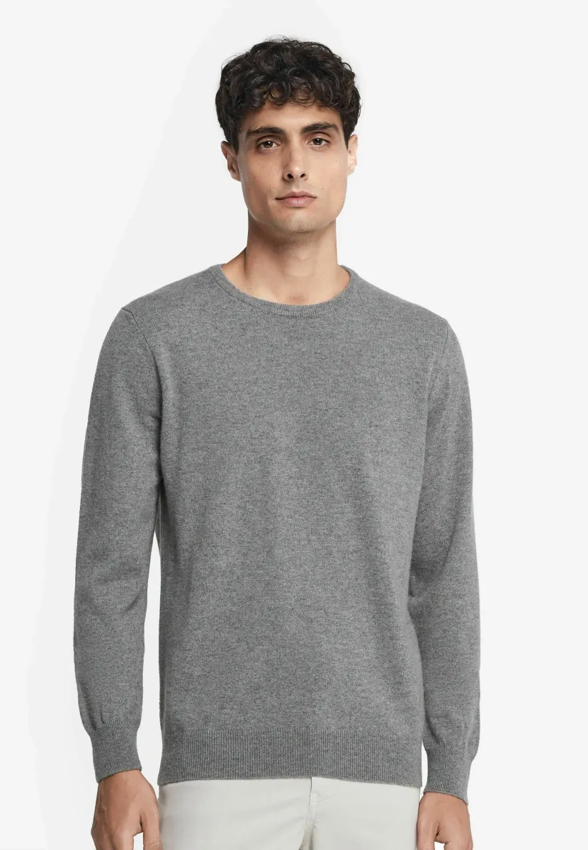 RUNDHALS - Strickpullover - Grey