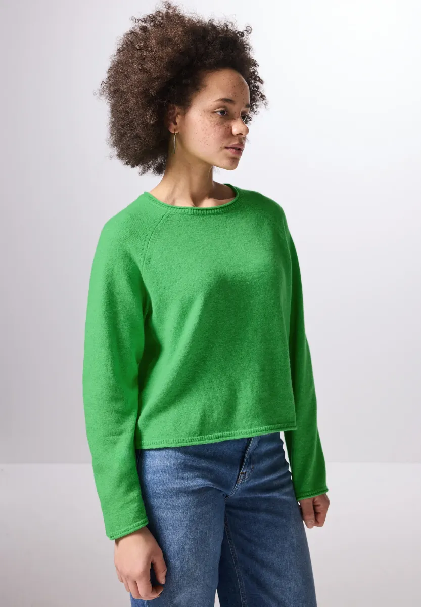 RUNDHALS - Strickpullover - grün