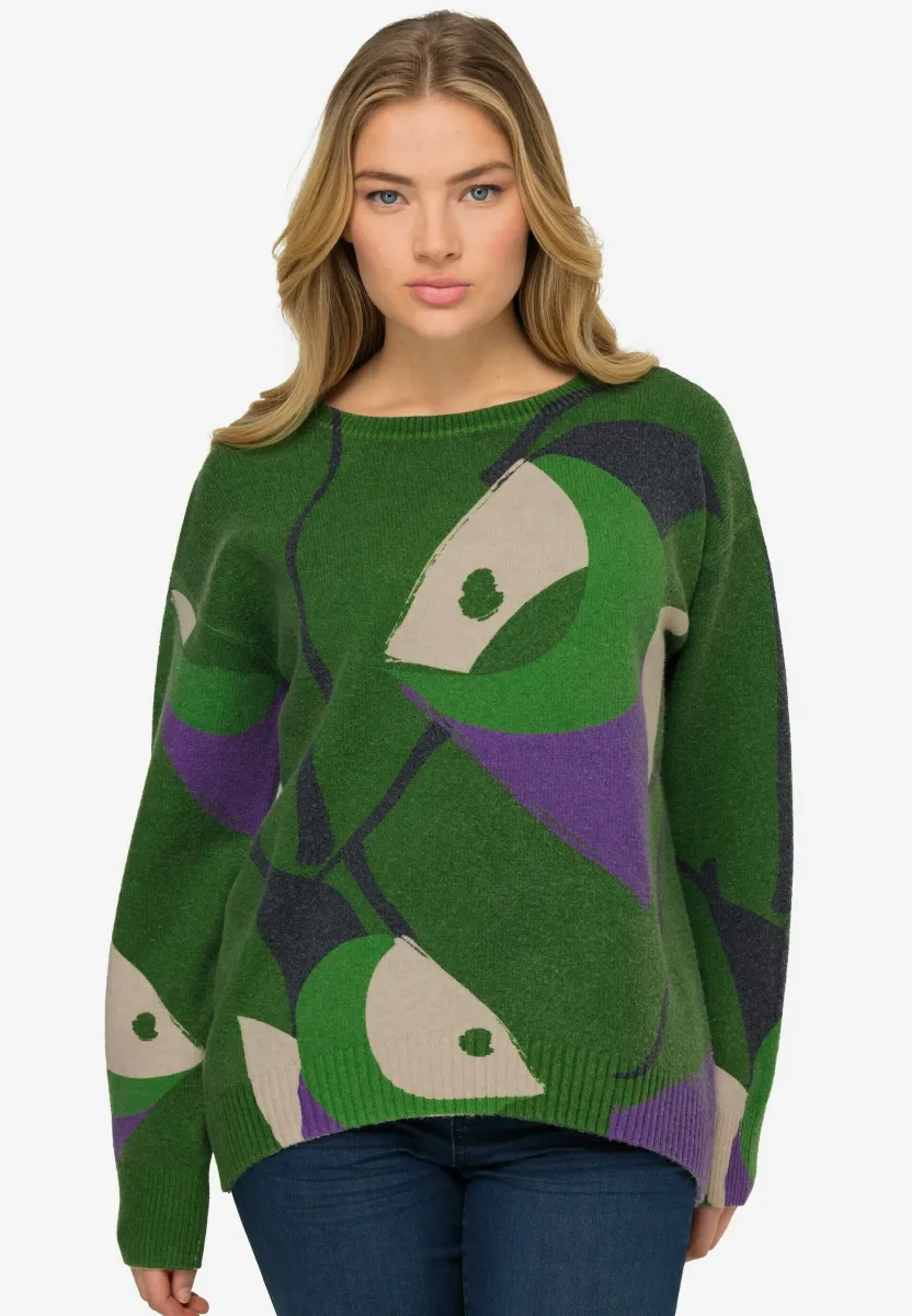 RUNDHALS - Strickpullover - pale green