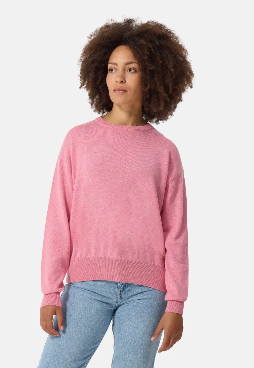 RUNDHALS  - Strickpullover - pink