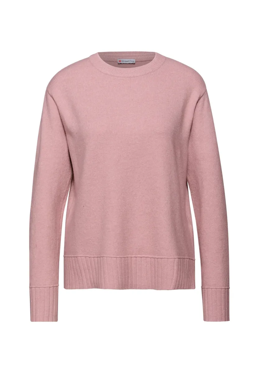 RUNDHALS - Strickpullover - rosa