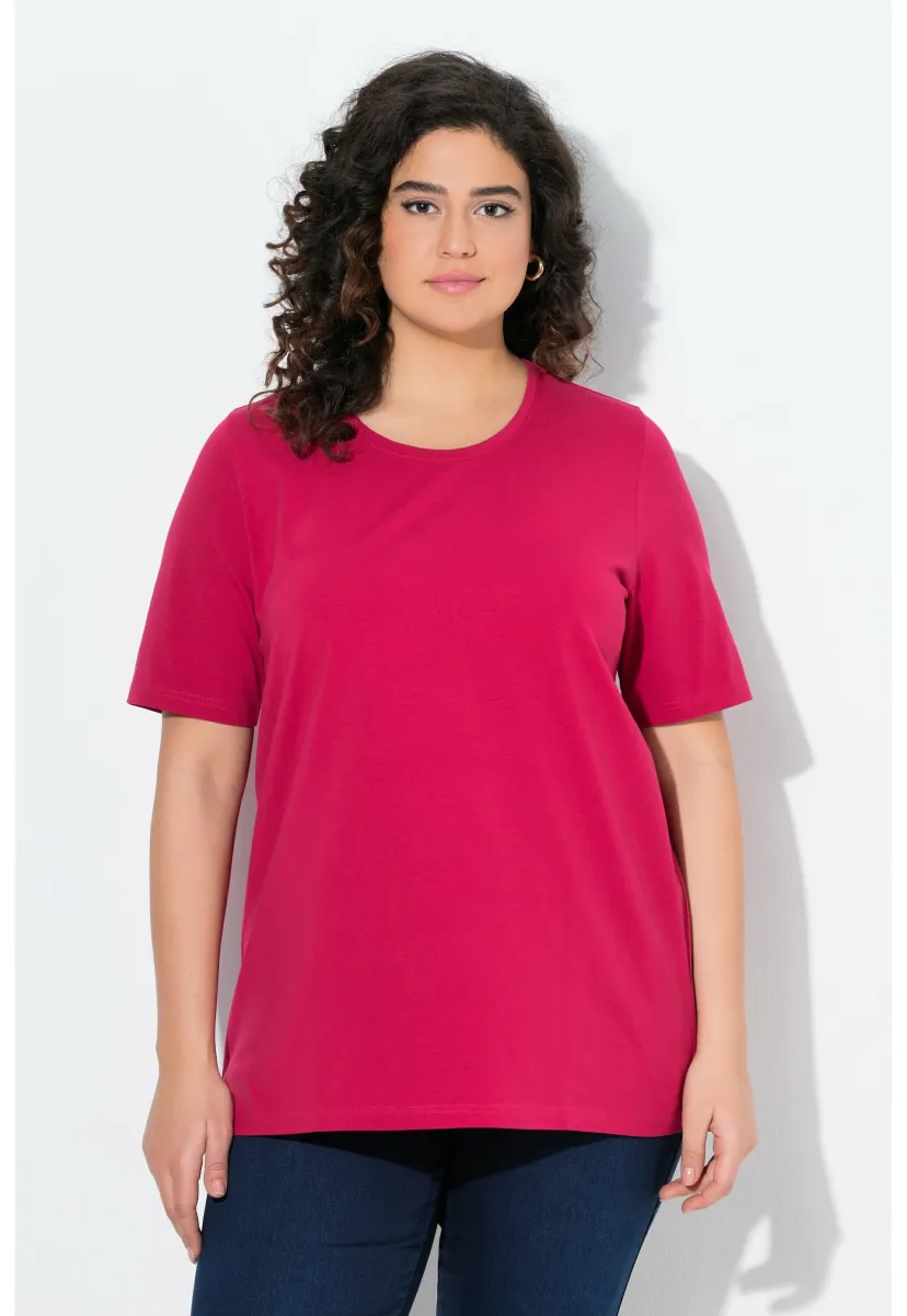RUNDHALSAUSSCHNITT - T-Shirt basic - dark raspberry