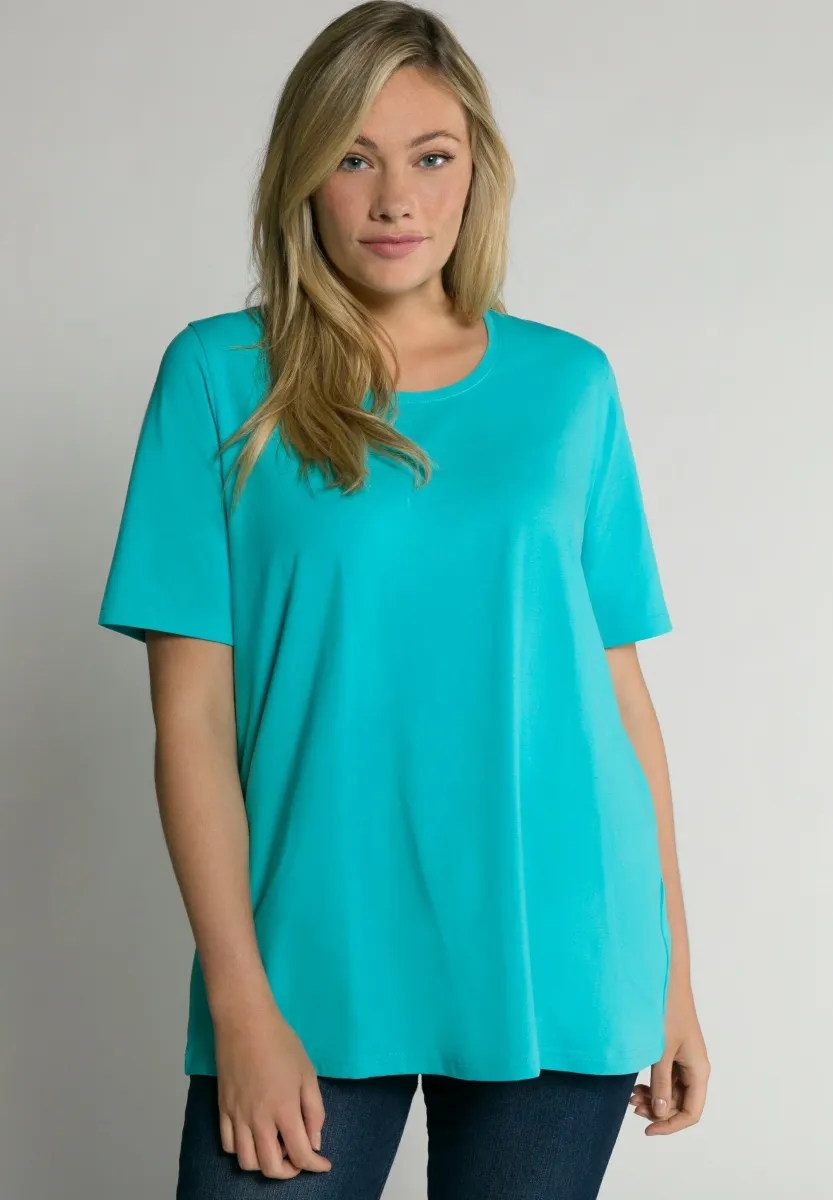 RUNDHALSAUSSCHNITT - T-Shirt basic - turquoise