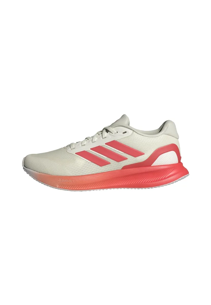 RUNFALCON 5 - Laufschuh Straße - off white   preloved scarlet   dash grey