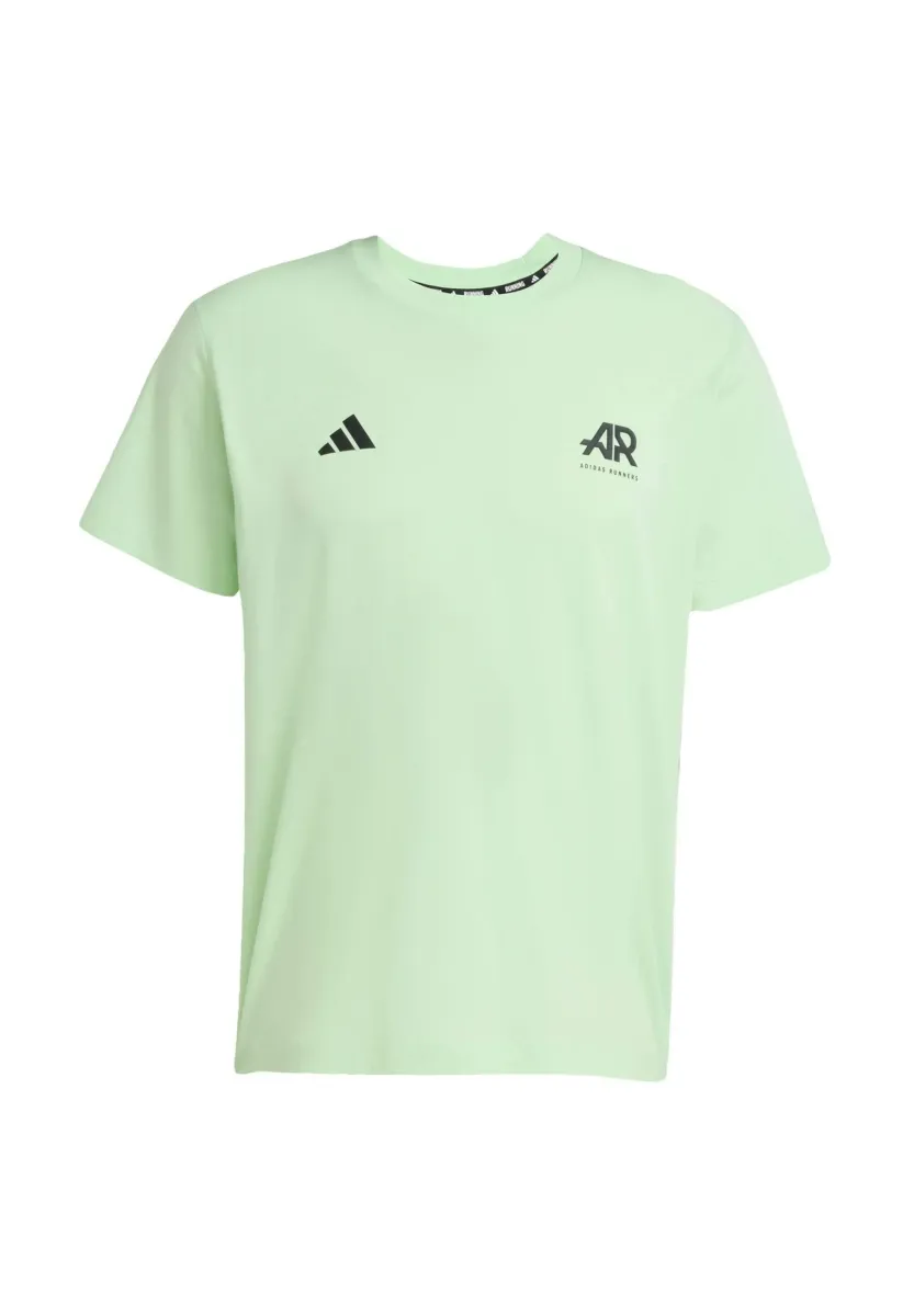 RUNNERS - T-Shirt print - semi green spark