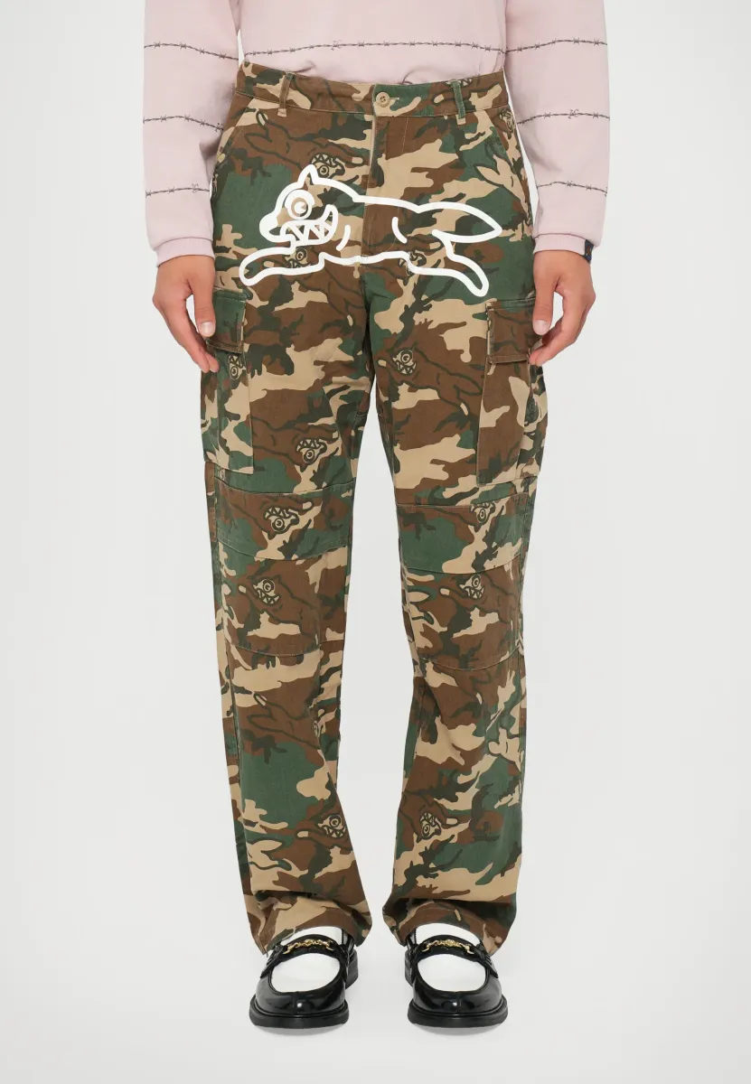RUNNING DOG CAMO PANT - Cargohose - green