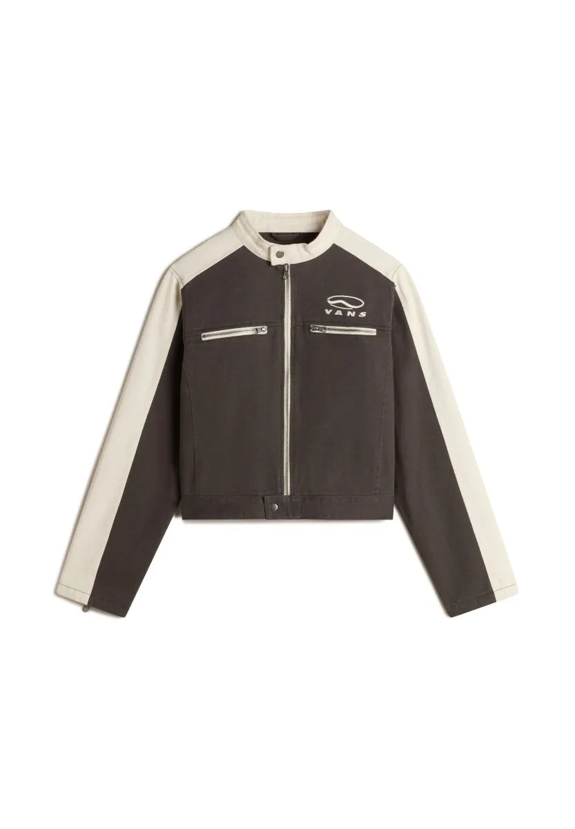 RYDEN BIKER - Jeansjacke - black
